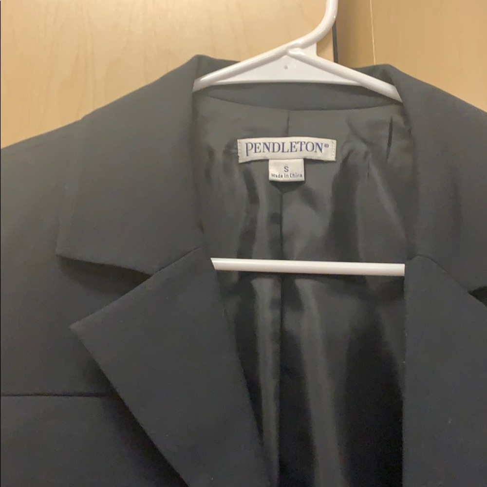 Pendleton Lined Black Jacket Size Small - image 4